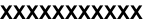 XXXXXXXXXXX